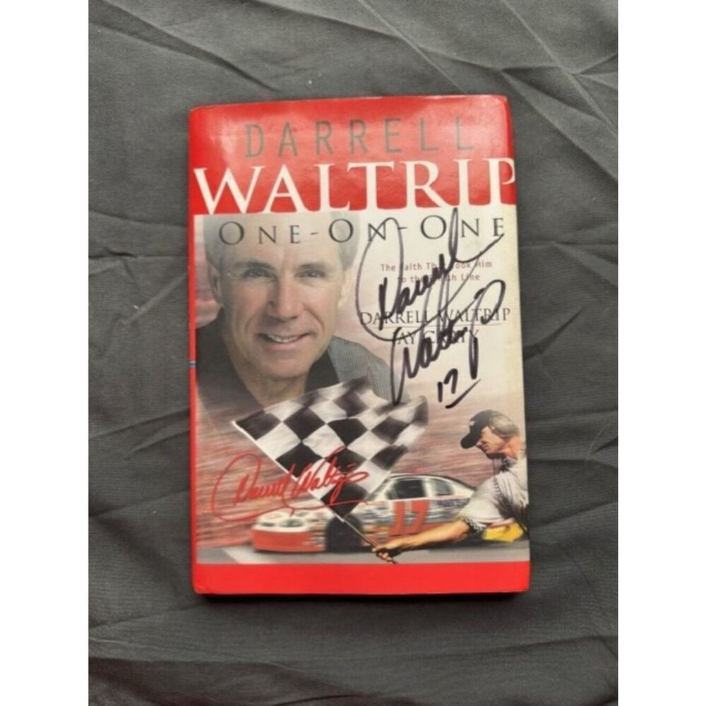 Darrell Waltrip One - On - One Nascar Remembrance HB/DJ Hand Signed Autographed